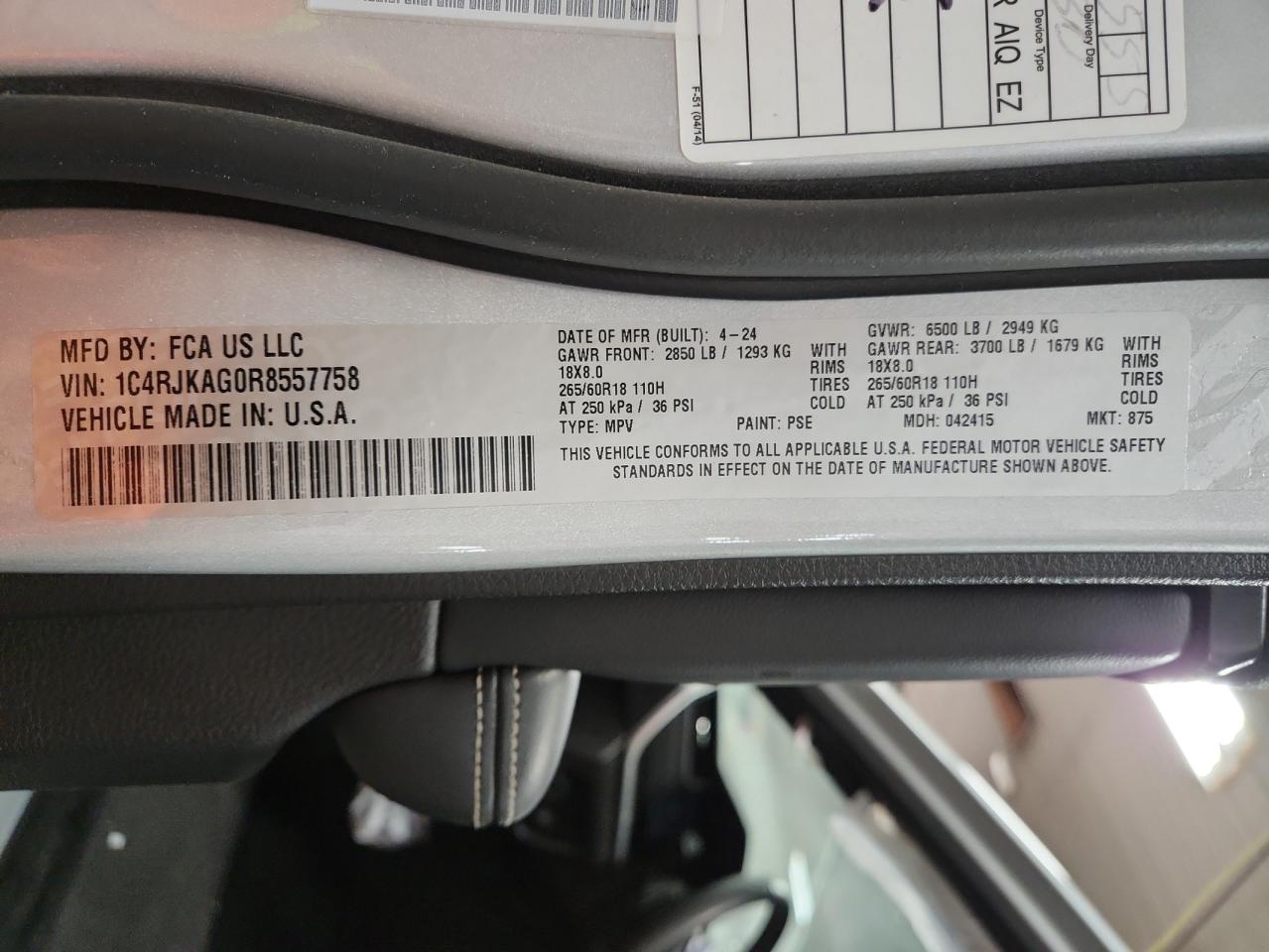 Lot #3316847669 2024 JEEP GRAND CHER