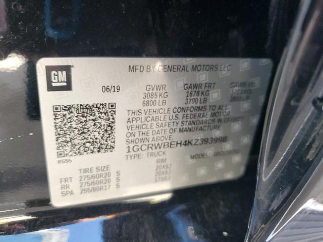 2019 CHEVROLET SILVERADO #3282605879