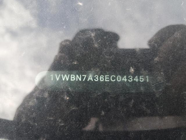 2014 VOLKSWAGEN PASSAT SE - 1VWBN7A36EC043451