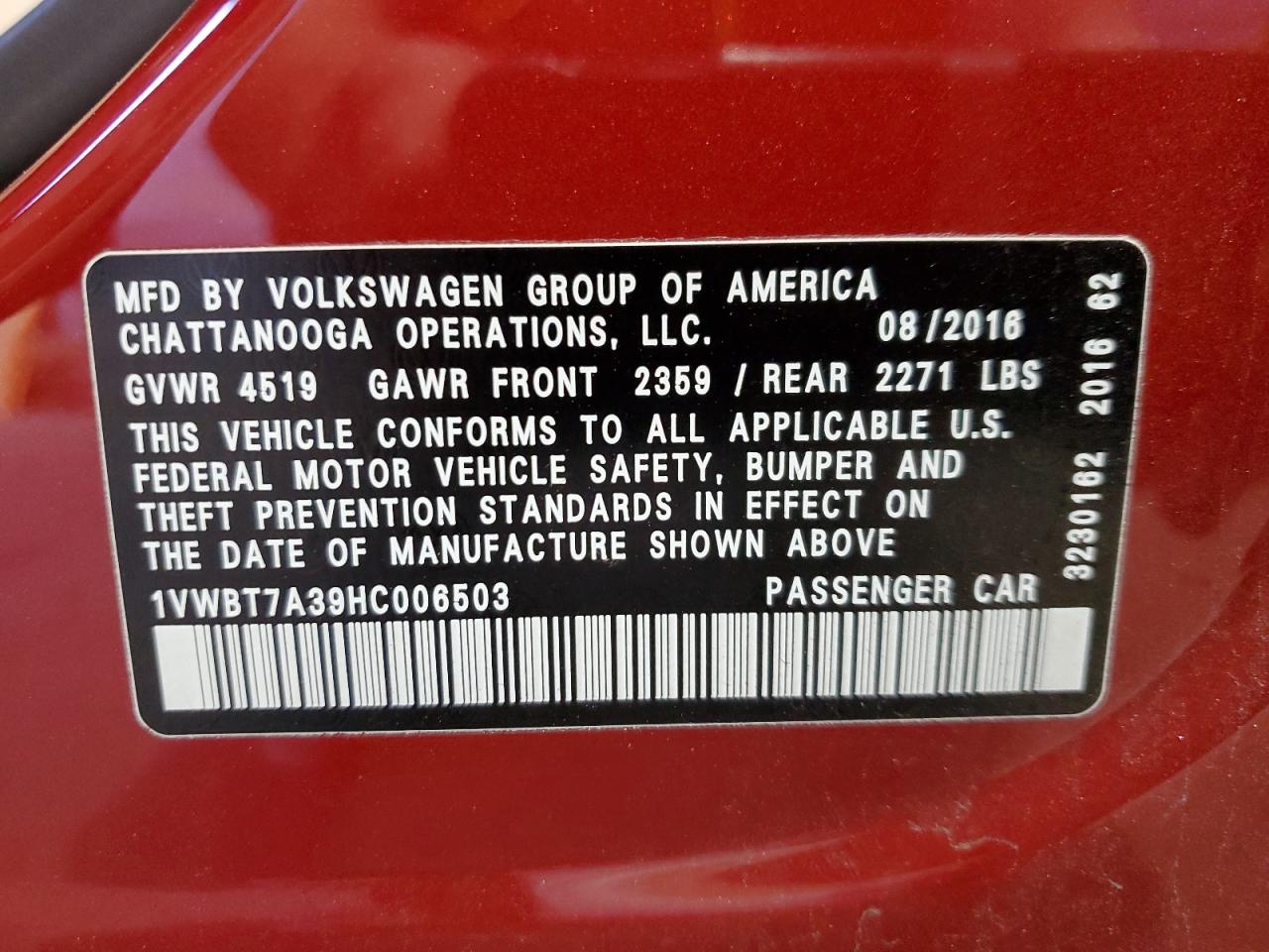 VOLKSWAGEN PASSAT SE