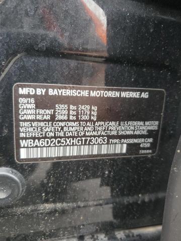 2017 BMW 640 XI GRA WBA6D2C5XHGT73063