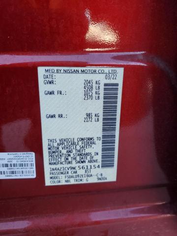 2022 NISSAN LEAF SV #3284582354