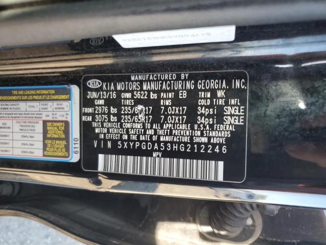 2017 KIA SORENTO LX 5XYPGDA53HG212246