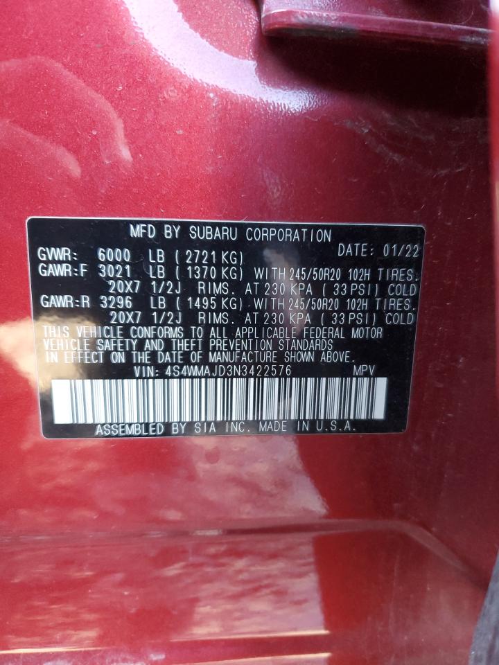 SUBARU ASCENT ONYX EDITION