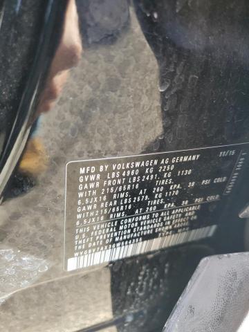 2016 VOLKSWAGEN TIGUAN S - WVGBV7AX3GW564355