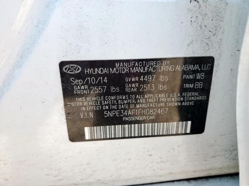 2015 HYUNDAI SONATA SPO - 5NPE34AF1FH082467