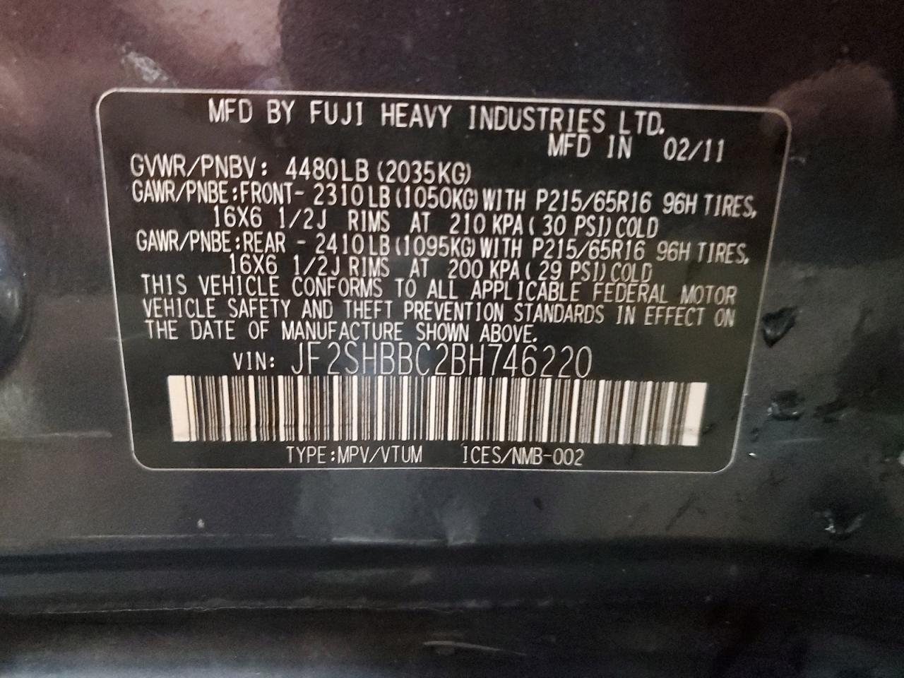 SUBARU FORESTER 2.5X