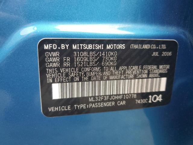 2017 MITSUBISHI MIRAGE G4 ML32F3FJ0HHF10778