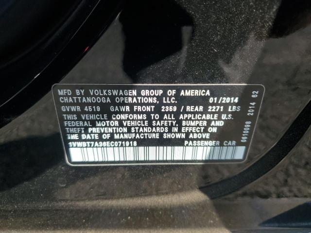 2014 VOLKSWAGEN PASSAT SE - 1VWBT7A36EC071918