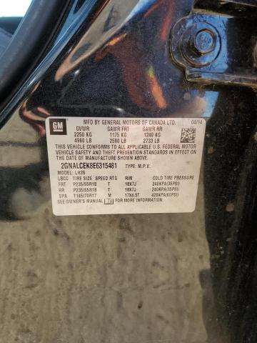 2014 CHEVROLET EQUINOX LT #3296407654