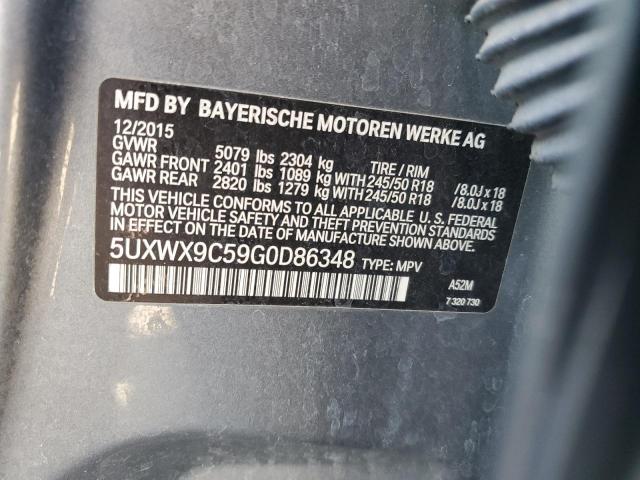 2016 BMW X3 XDRIVE2 - 5UXWX9C59G0D86348