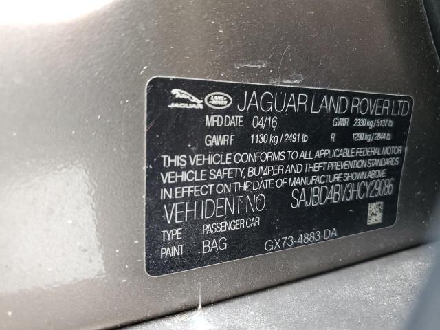 2017 JAGUAR XF PREMIUM SAJBD4BV3HCY29086