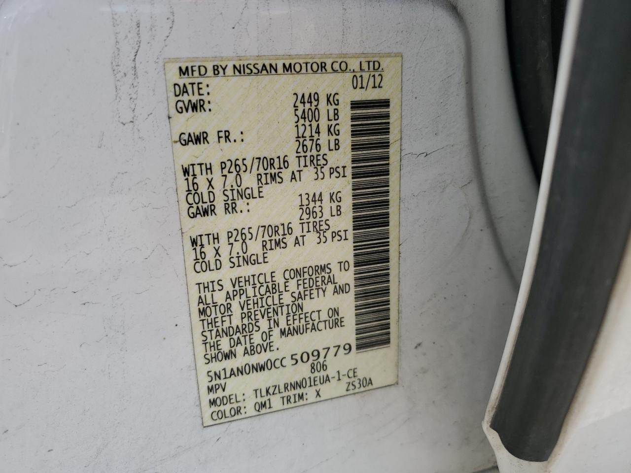 NISSAN XTERRA OFF ROAD