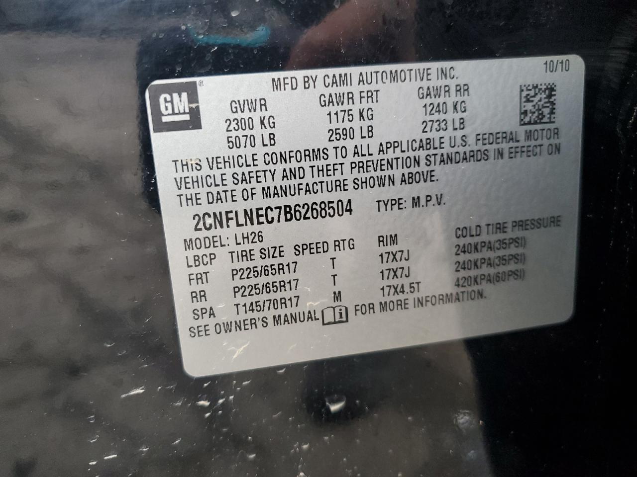 CHEVROLET EQUINOX LT