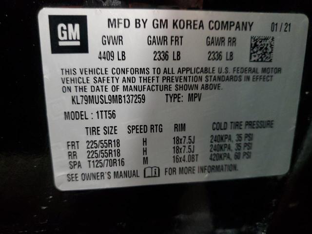 2021 CHEVROLET TRAILBLAZE #3283989814