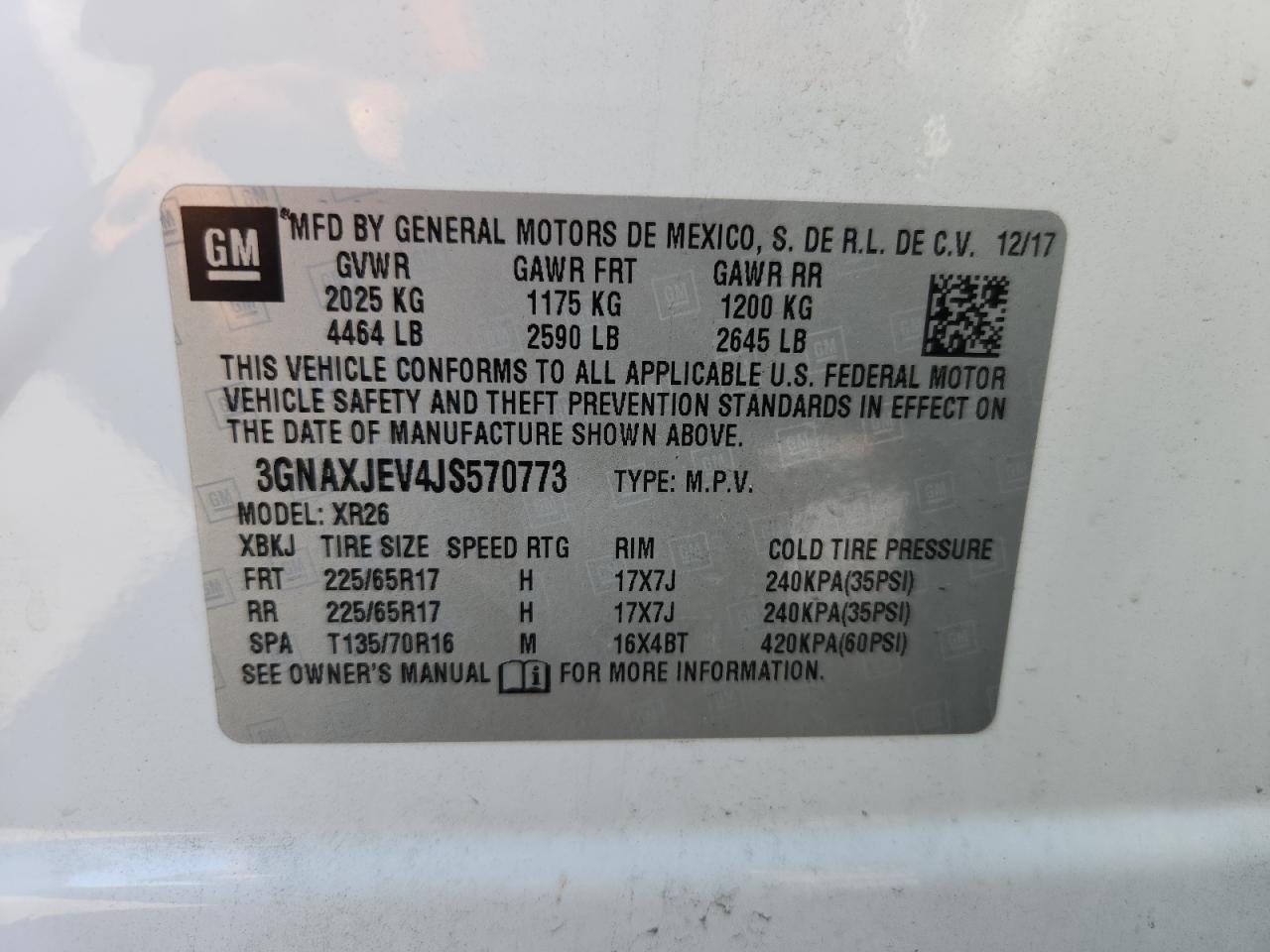 CHEVROLET EQUINOX LT