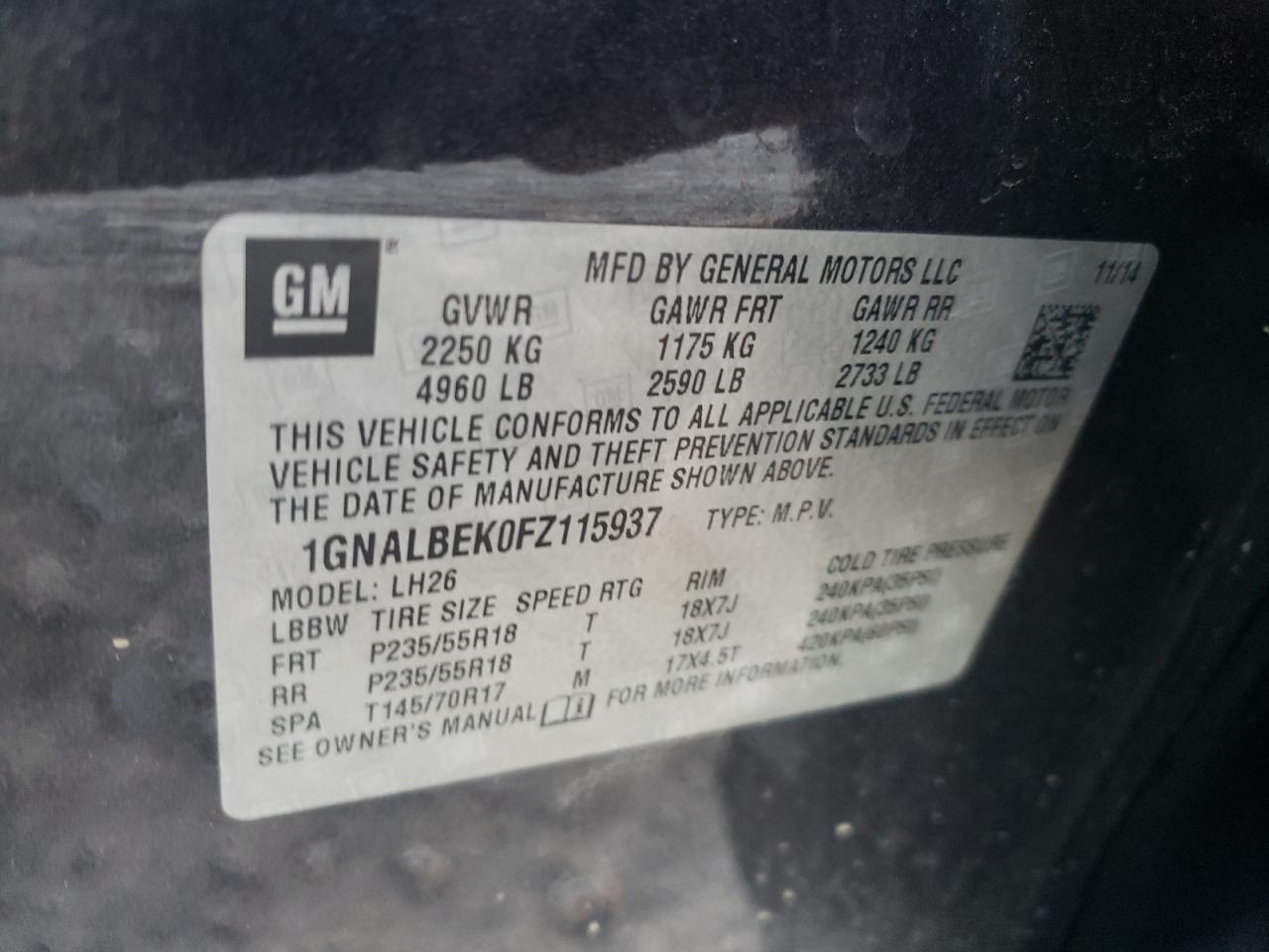 CHEVROLET EQUINOX LT