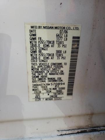 2006 NISSAN TITAN XE #3297077491