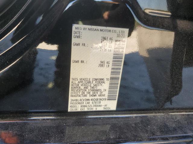 2021 NISSAN ALTIMA SR 1N4BL4CV3MN408909