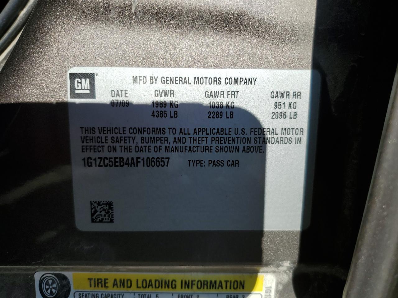 CHEVROLET MALIBU 1LT