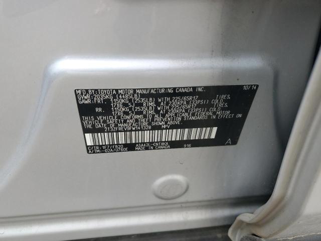 2015 TOYOTA RAV4 LE 2T3ZFREV9FW141328