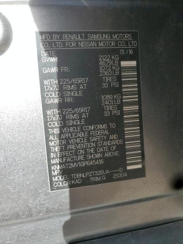 2016 NISSAN ROGUE S - KNMAT2MV1GP645416