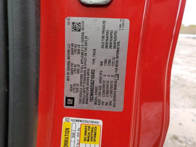 2016 CHEVROLET SILVERADO 1GCNKNEC5GZ165452