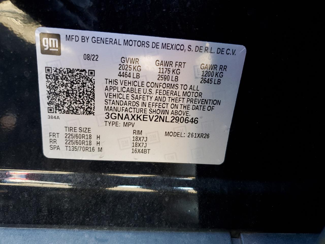 CHEVROLET EQUINOX LT