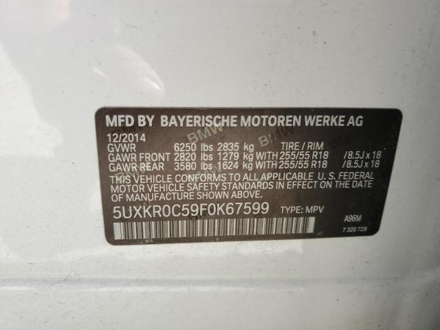 2015 BMW X5 XDRIVE3 5UXKR0C59F0K67599