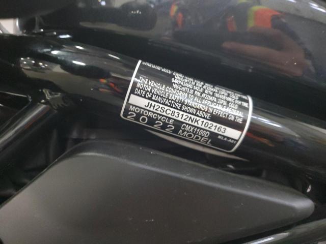 2022 HONDA CMX1100 D JH2SC8312NK102163