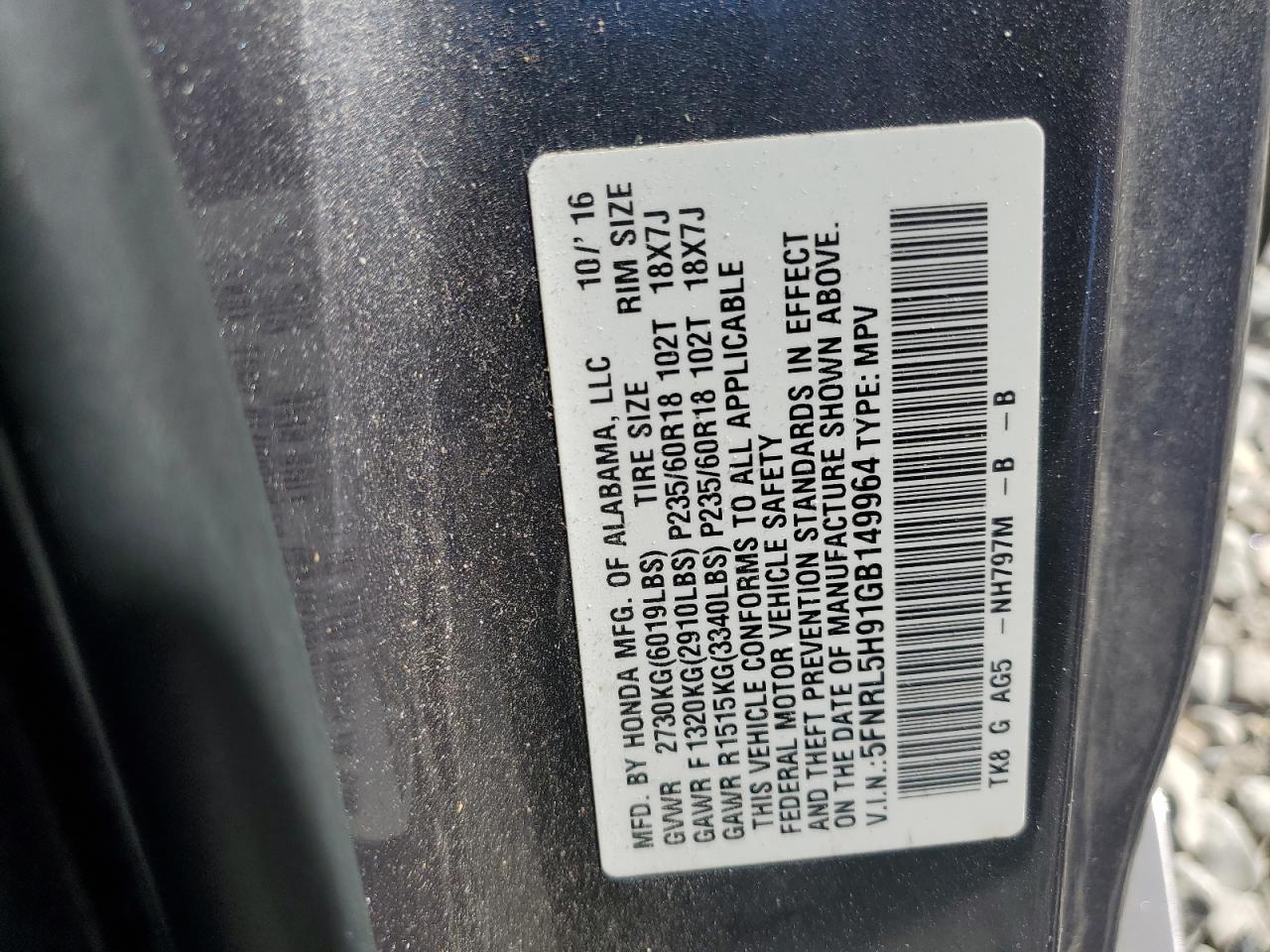 HONDA ODYSSEY TOURING