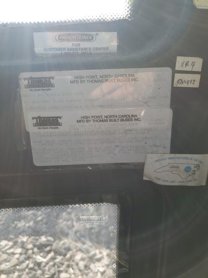 Lot #3276362791 2008 FREIGHTLINER SAF-T-LINER C2