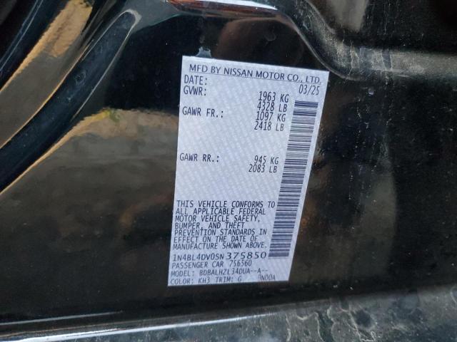 2025 NISSAN ALTIMA SV 1N4BL4DV0SN375850