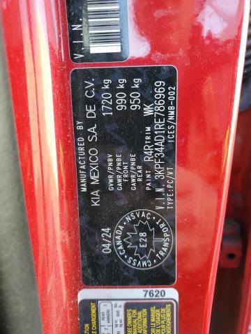 2024 KIA FORTE EX - 3KPF34AD1RE786969