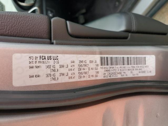 2016 JEEP GRAND CHEROKEE LAREDO #3284029813