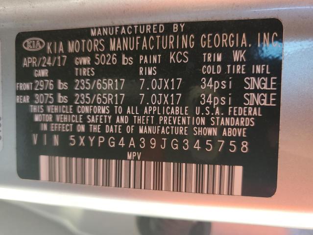 2018 KIA SORENTO LX - 5XYPG4A39JG345758