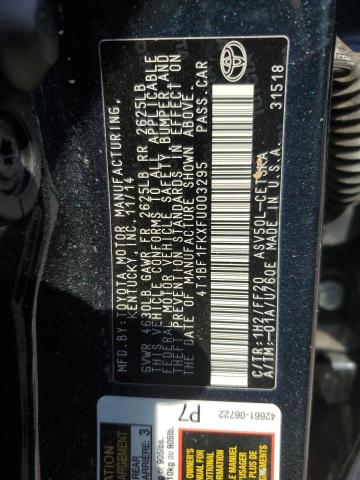 2015 TOYOTA CAMRY LE - 4T1BF1FKXFU003295