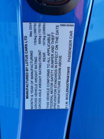 2024 LOTUS EMIRA FIRS SCCLEKAX7RHA13415