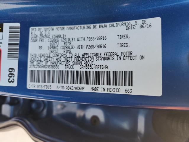 2016 TOYOTA TACOMA DOU #3280872374