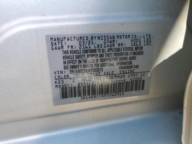 2021 NISSAN SENTRA SV #3281569412