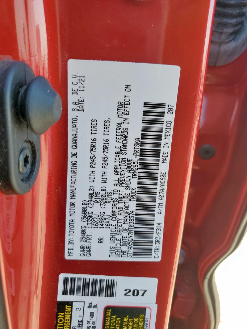 2022 TOYOTA TACOMA DOU #3290349779