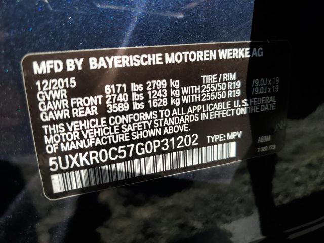 2016 BMW X5 XDRIVE3 #3290136261