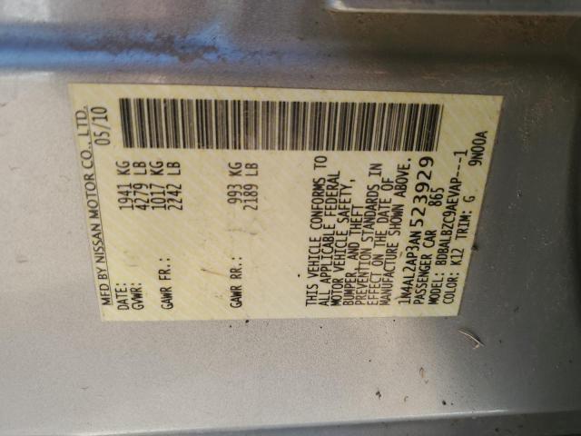 2010 NISSAN ALTIMA BAS #3274849128