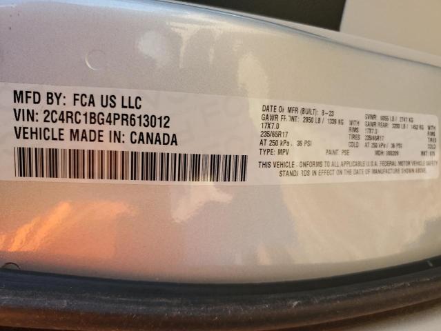 2023 CHRYSLER PACIFICA T 2C4RC1BG4PR613012