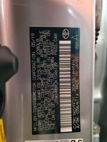 2019 TOYOTA C-HR XLE - JTNKHMBX2K1046179