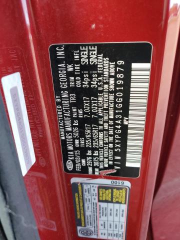 2016 KIA SORENTO #3292367263