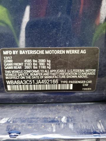 2018 BMW 320 XI WBA8A3C51JA492166
