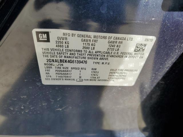 2016 CHEVROLET EQUINOX LS - 2GNALBEK4G6139476