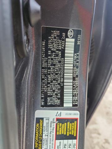 2012 TOYOTA CAMRY SE - 4T1BK1FK5CU523329