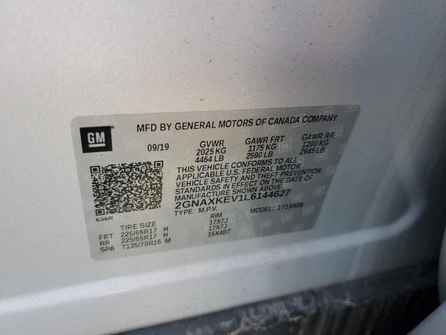 2020 CHEVROLET EQUINOX LT 2GNAXKEV1L6144627